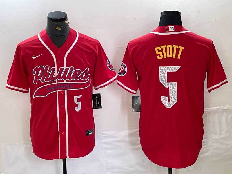 Men's Philadelphia Phillies #5 Bryson Stott Number Red Cool Base Stitched Baseball Jersey,We sell and wholesale Men's Philadelphia Phillies #5 Bryson Stott Number Red Cool Base Stitched Baseball Jersey on line form chian!